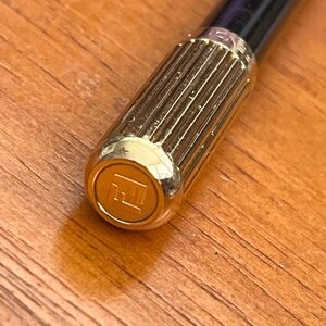 Fendi Pen Sphere Black Gold Pen Foiled Gold Monogrammers Vintage Authentic
